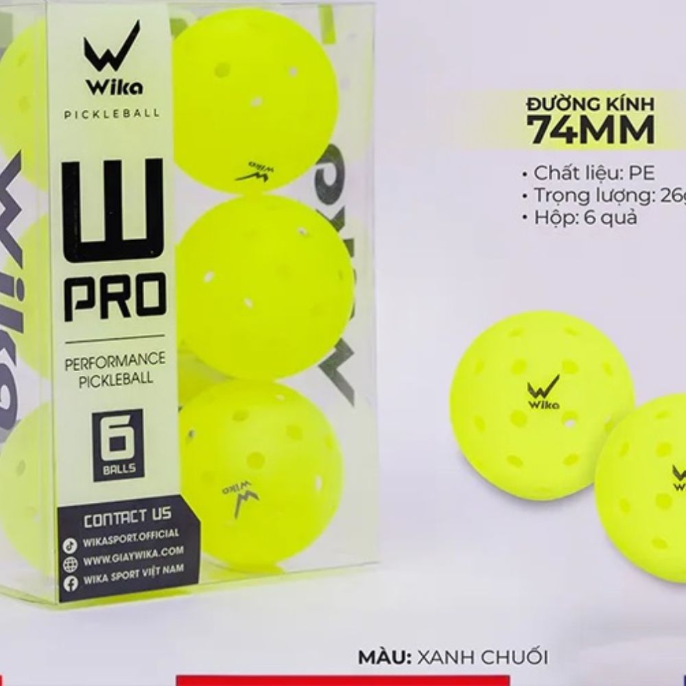 Hộp 6 quả Bóng Pickleball Facolos F-Pro Performance Gen2