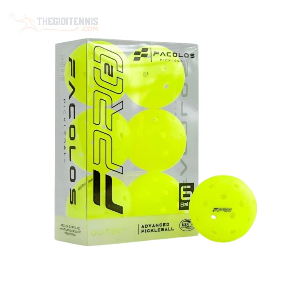 Hộp Bóng Pickleball Facolos F-Pro Performance Gen2 (Hộp 6 Quả)