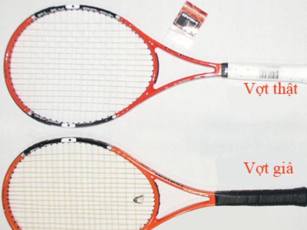 nhận biết vợt tennis Chính hãng
