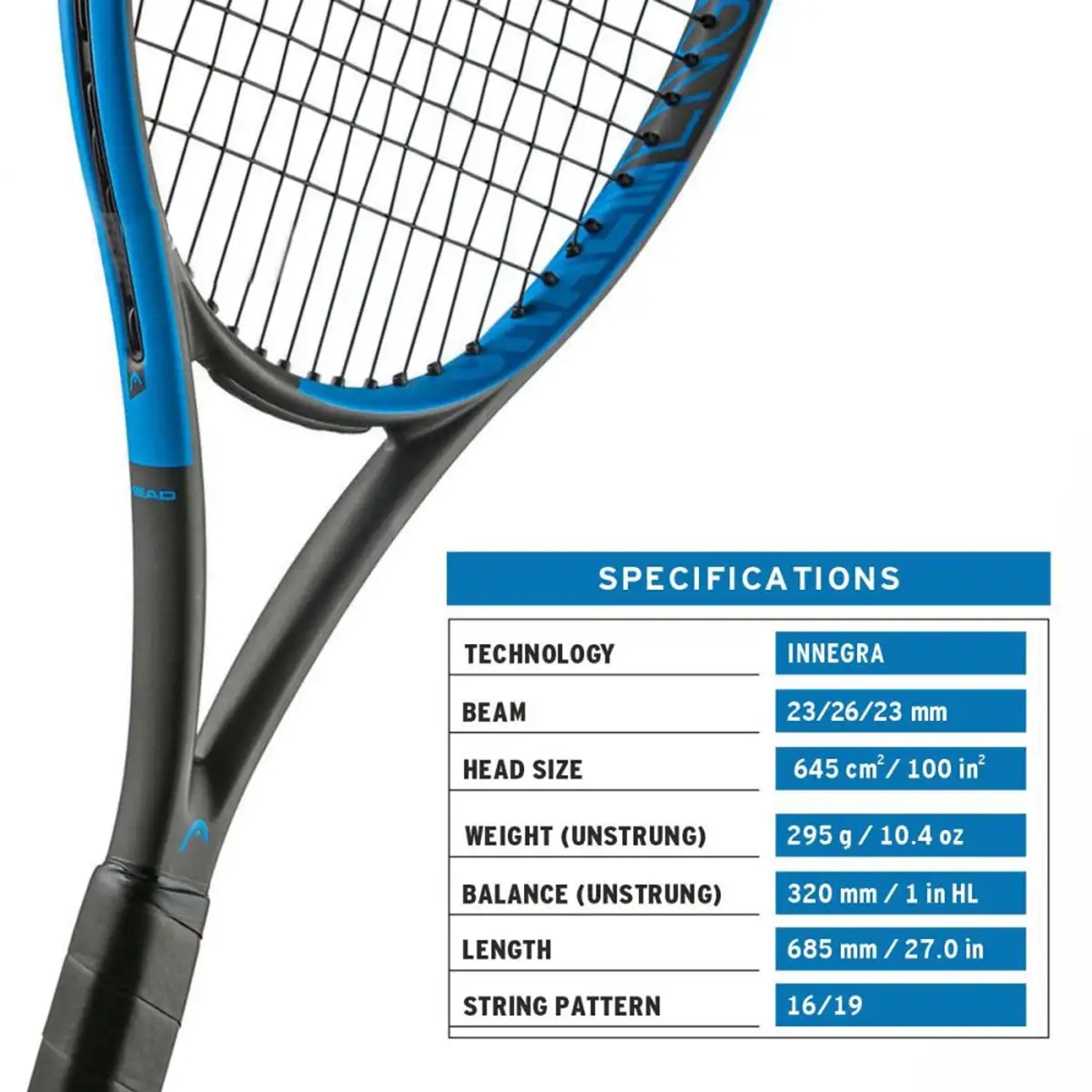 Thông số kĩ thuật của Vợt Tennis Head IG Challenge MP (270gr)