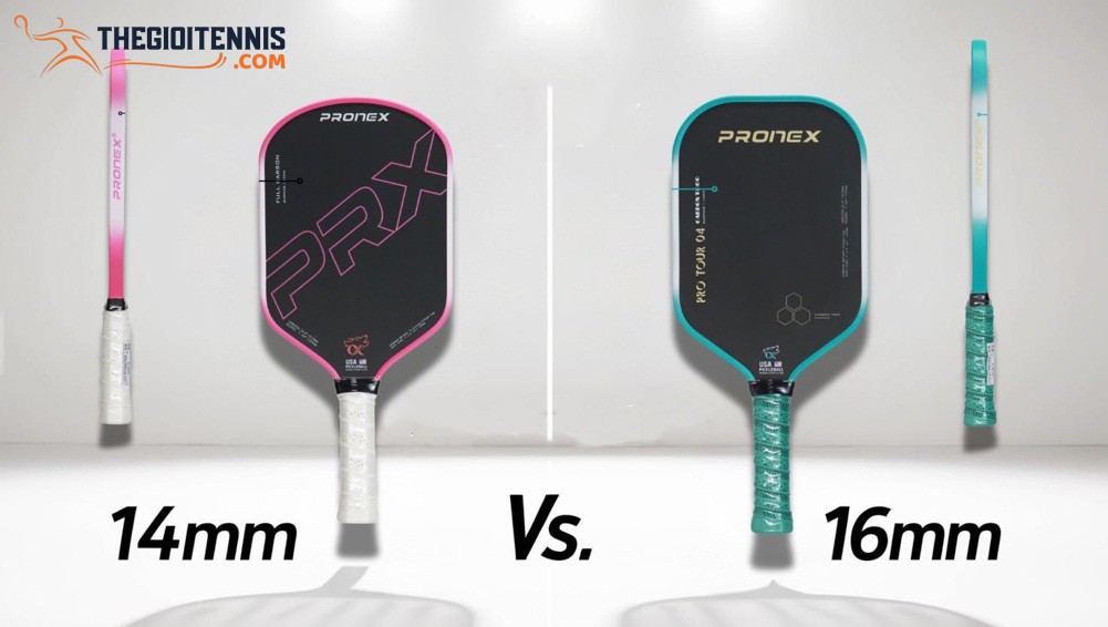 Lưu ý quan trọng & sai lầm thường gặp về vợt pickleball 14mm hay 16mm