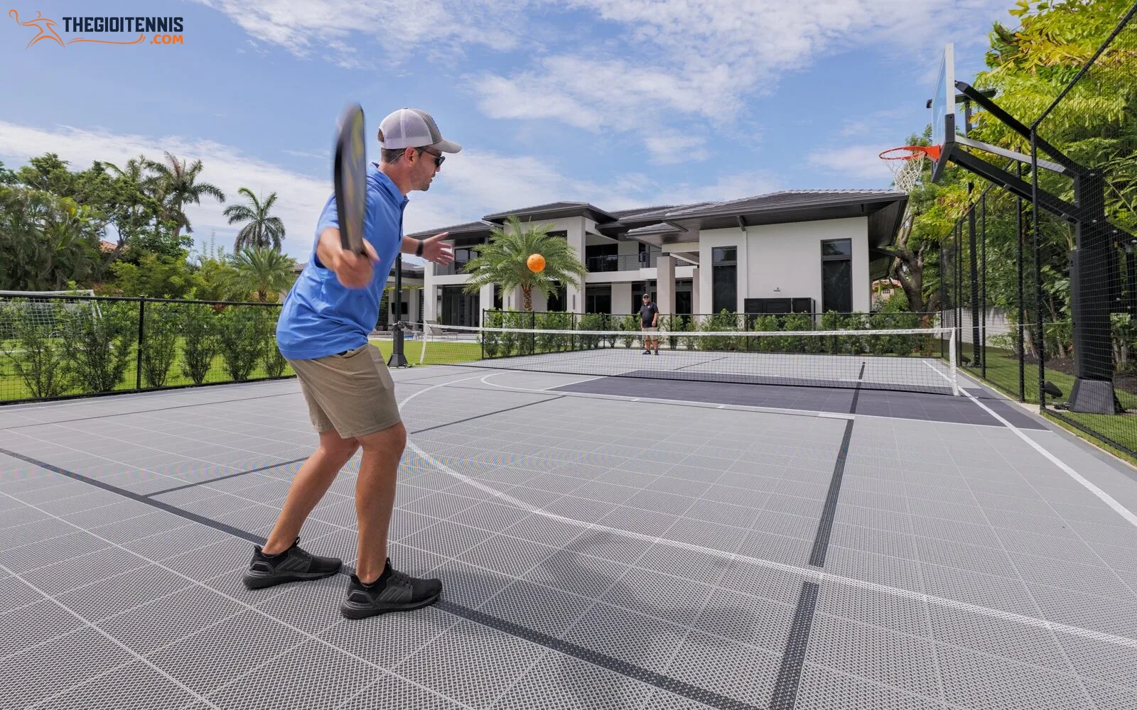 Tự làm sân tập Pickleball mini tại nhà