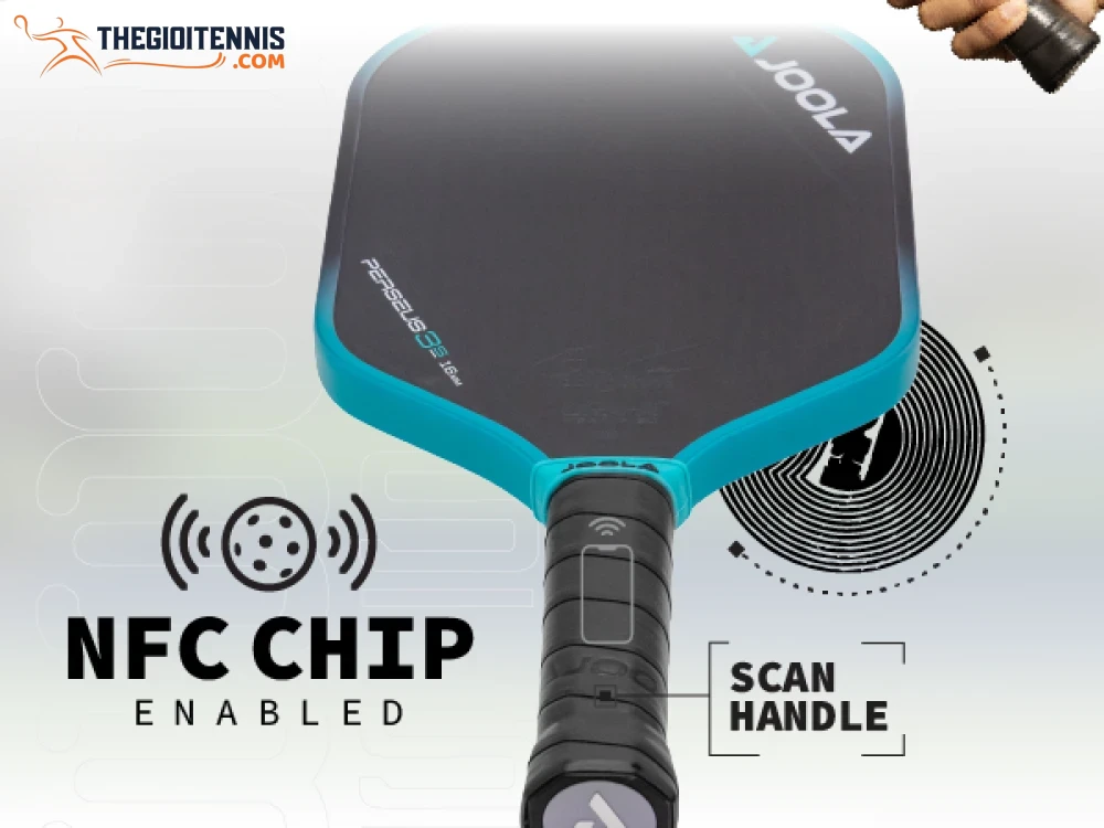 Sử dụng công nghệ chip NFC tích hợp trong cán vợt