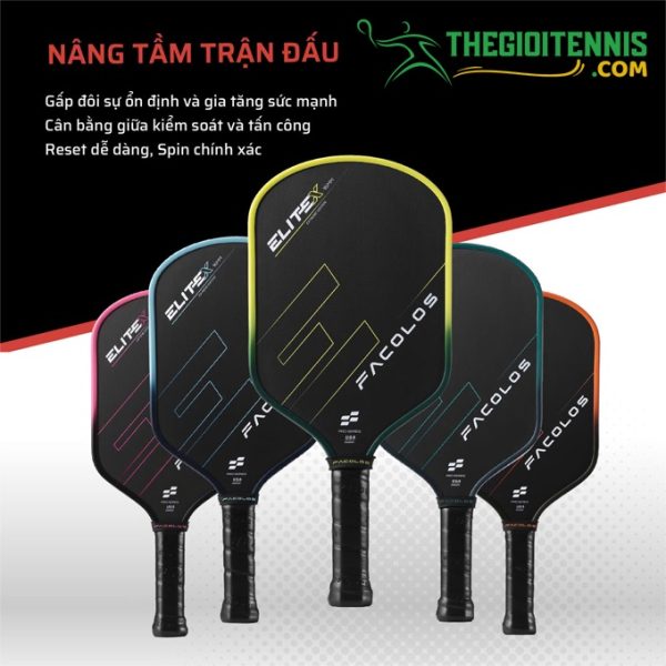 Giới thiệu vợt Pickleball Facolos Pro EliteX 16mm
