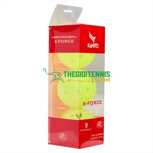 Thông số kỹ thuật của bóng thi đấu Pickleball Kamito X-Force KMBPK250125
