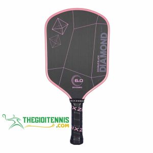 Vợt Pickleball 6.0 Double Black Diamond Control Cherry Blossom Pink – Đỉnh cao kiểm soát và xoáy bóng, vũ khí tối thượng cho người chơi bán chuyên và chuyên nghiệp