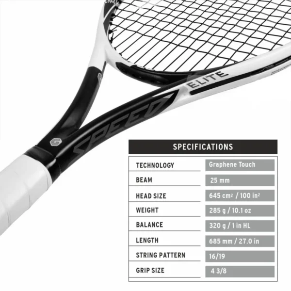 Thông số kĩ thuật của Vợt Tennis Head Graphene Touch Speed XTR (285gr)