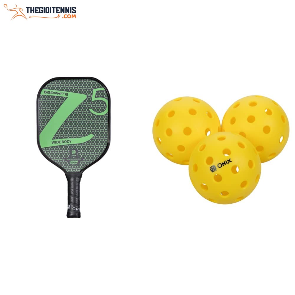 So sánh bóng Pickleball tập và bóng thi đấu